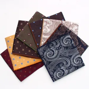 Μαντήλι Τσέπης Ανδρικό Μοτίβο Paisley Ανθική Στάμπες Κοστούμι Επαγγελματικό Συμπόσιο Μετάξι Πολυεστέρα