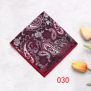 Pochette da uomo paisley per abito formale matrimonio fazzoletto da taschino elegante