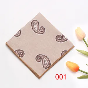 Classic paisley pocket square business formal suit handkerchief stylish pocket accessory