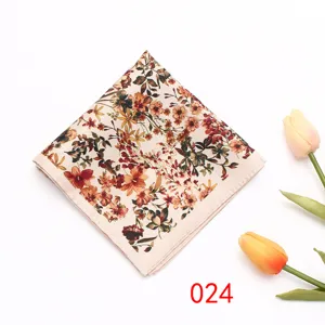 Pochette de costume pour homme à motif floral vintage, élégant mouchoir de poche.