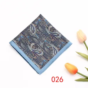 Pochette de costume homme motif cachemire élégant mariage affaires accessoire soie