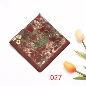 Pochette de costume homme imprimé floral mouchoir mariage accessoire professionnel