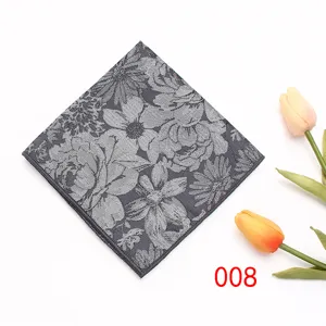 Heren kostuum pochet bloemig zakdoek bruiloft pak borstdoekje stijlvolle heren accessoire
