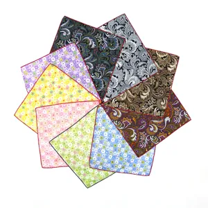 Elegante pañuelo de bolsillo hombre paisley y flores accesorio perfecto para traje