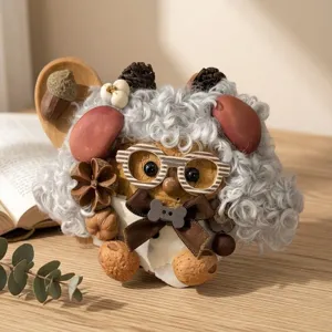 Handmade Entada Bean Pod Doll Pendant DIY Material Pack Bag Hanging Ornament Cute Cartoon Gift