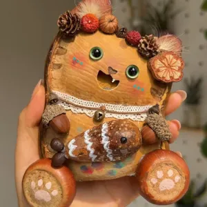 Handmade Natural Plant Pod Doll DIY Material Kit Creative Cute Craft Home Decor