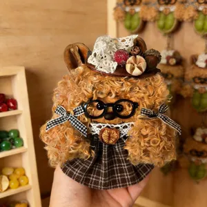 Handmade seed pod plush doll pendant creative Yunnan natural craft gift cute ornament