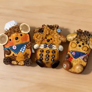 Handmade creative doll decoration cute plush animal pendant healing craft gift item