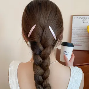 Pinza de pelo de acrilico degradado de letras de primavera pasador de moda minimalista