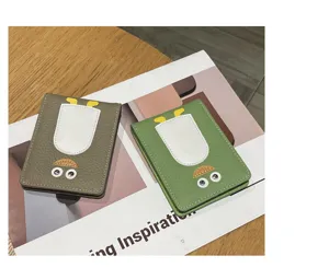 Süßer Leder Führerscheinhalter, ultra dünnes Kartenetui mit niedlichem Tier Design für Alltag.