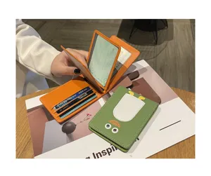 Leder Führerschein Etui schmal süsser Kartenhalter minimalistischer Organizer stilvoll.