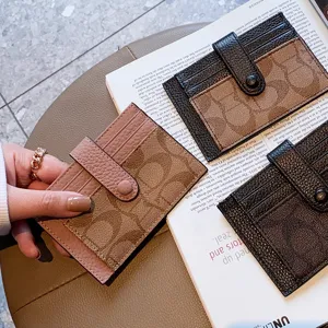 Stylish women card holder minimalist slim mini wallet multi card slots elegant design daily use