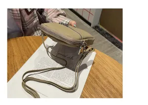 Mini leather phone crossbody bag women small shoulder bag stylish casual daily accessory