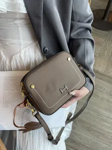 Women Top Layer Cowhide Leather Crossbody Bag Fashion Casual Shoulder Bag Top Handle Camera Bag Classic Handbag