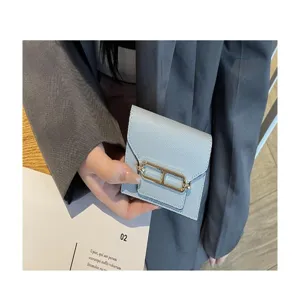 Genuine leather women's card holder detail view, elegant design with multiple card slots.