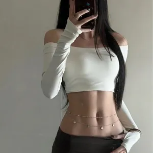 Élégante chaîne de taille multicouche pour femmes, bijou de corps chic pour tenues sexy.