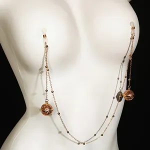 Cadena de pezón de campana dorada joyería sensual accesorios sexys minimalistas mujer
