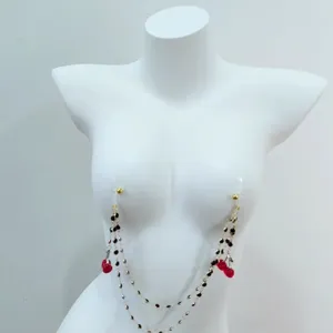 Mehrlagige Kirsch Brustkette Körperschmuck Mode sexy Zubehör für Damen Körperkette Schmuck