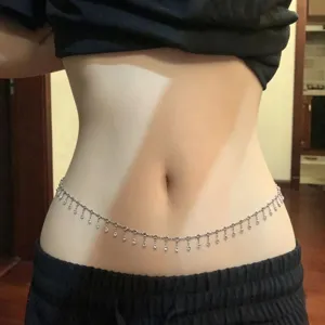 Chaîne de Corps Sexe et Mode Simple Chaîne à Glands en Strass Personnalisée Chaîne de Taille Brillante Bijoux pour Femmes Fête