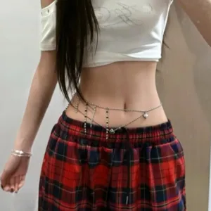 Trendy multi-layer beaded waist chain sweet cool style fashion body chain jewellery accessory