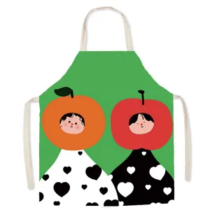 Grembiule senza maniche con design artistico carino per cucina cottura antivegetativa lavoro