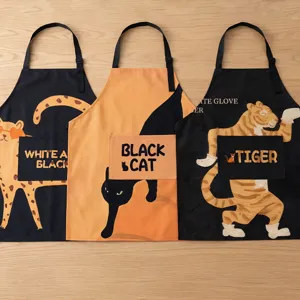 Grembule da cucina artistico regolabile in stile dopamina con tasca, bavaglino unisex per cucinare.