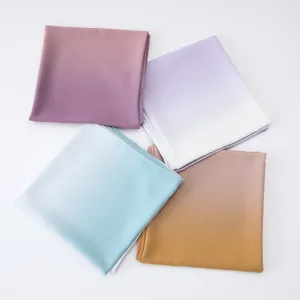 Pearl chiffon scarves with soft gradient colors displayed in a clean arrangement