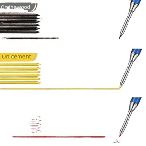 Professionelles Tiefloch-Markierungsstift-Set für präzises Arbeiten auf Holz und Zement