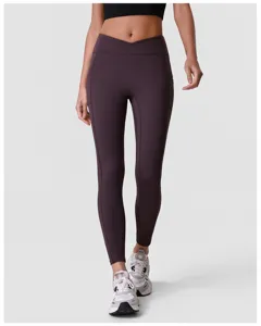 Kreuzbund High Waist Yoga Leggings mit Taschen, bequeme Fitness Sporthose für Damen beim Training.