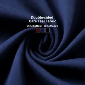 Tejido de yoga de doble cara efecto desnudo 75% nailon 25% spandex material deportivo azul
