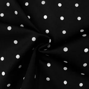Hoge elasticiteit polkadot yogastof, zacht en ademend materiaal voor fitnesssportkleding.