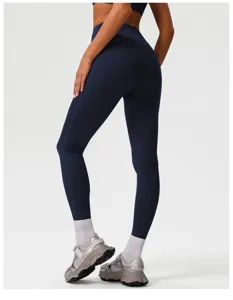 Pantaloni da yoga fitness vita alta push-up leggings sportivi da donna per corsa