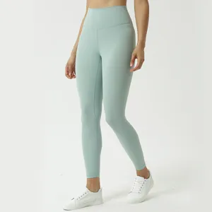 Women's High Waist Yoga Pants Naked Feel Butt Lifting Cropped Leggings Double Sided Brushed Athletic Gym Workout Pants