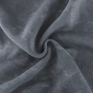 Dark grey 100% polyester sweatshirt fabric material for stylish casual apparel DIY sewing main