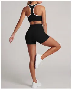 Hoge taille dames sportshorts fitness yoga activewear vormgevend ademend stretch ontwerp