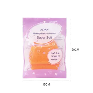Detailed size specifications of the oversized XXL makeup beauty blender sponge bag
