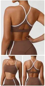 Ensemble soutien-gorge de sport et leggings séchage rapide pour fitness et yoga.