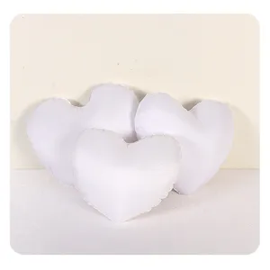 Insert de Oreiller en Forme de Cœur Moelleux Doux Cœur d'Oreiller Polyester Coton PP Insert de Oreiller Décoratif Pour Canapé Lit