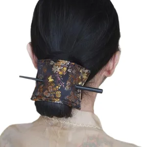 New Chinese style embroidered hair stick vintage brocade hair pin elegant hair accessories