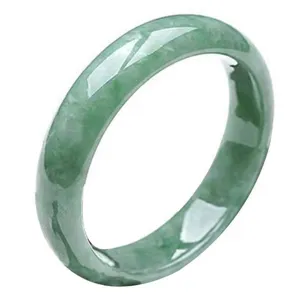 Elegant green jade bangle bracelet, Chinese style luxury chic fashion vintage jewelry gift.