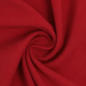 Tissu extensible en nylon rouge de haute qualité pour tops de yoga et vêtements de sport.