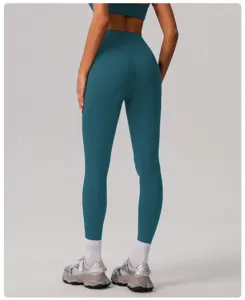 Ensemble pantalon de yoga et soutien-gorge de sport taille haute, gainant et push-up.