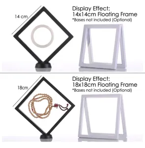 Espositore per gioielli a sospensione in pellicola PE da 14 cm e 18 cm con base