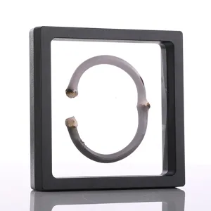 Scatola espositiva galleggiante in pellicola PE nera per gioielli e porta braccialetti