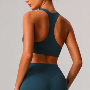Ensemble de yoga soutien-gorge de sport dos nageur taille haute fitness running gym