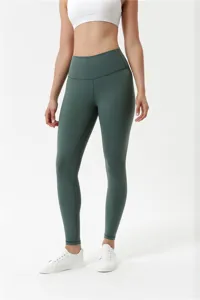 Leggings da yoga sportivi a vita alta da donna, pantaloni fitness modellanti e traspiranti.