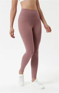 Leggings da yoga a vita alta da donna, pantaloni sportivi elasticizzati per fitness palestra.