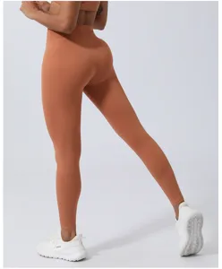 Pantaloni da yoga a vita alta con effetto push-up, leggings sportivi elastici da donna.