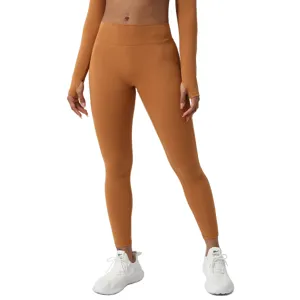 Damen Aktive Yoga Leggings Hohe Taille V-Taille Nahtlos Po-Lifting Fitness Sport Hose Nylon