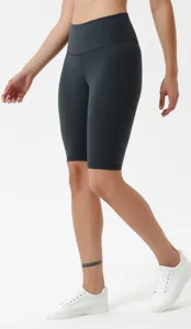 Short de yoga taille haute femme legging court de sport fitness course cycliste vetement